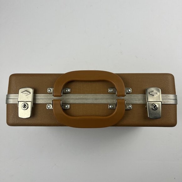 Doskocil Pistol Case Alligator Print Hard Shell VINTAGE 14"x9x4 with Keys - Picture 4 of 13